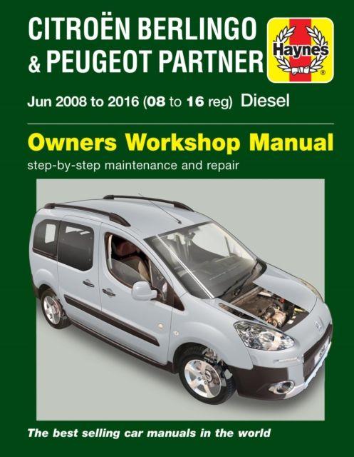 Vorderes Coverbild Citroen Berlingo & Peugeot Partner Diesel (June 08 - 16) 08 to 16 Haynes Repair Manual
