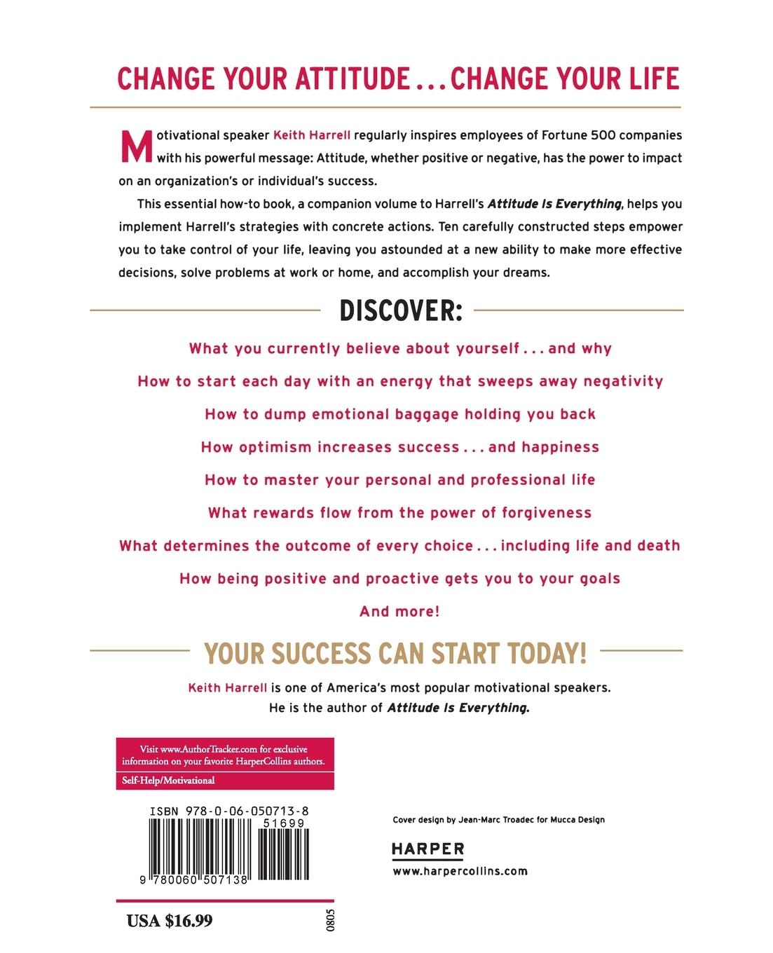 Rückseitencover The Attitude Is Everything Workbook