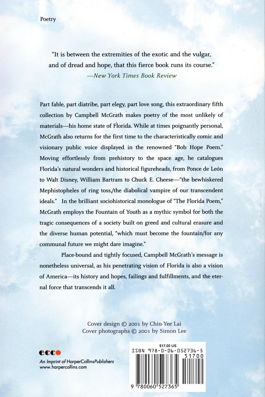 Rückseitencover Florida Poems