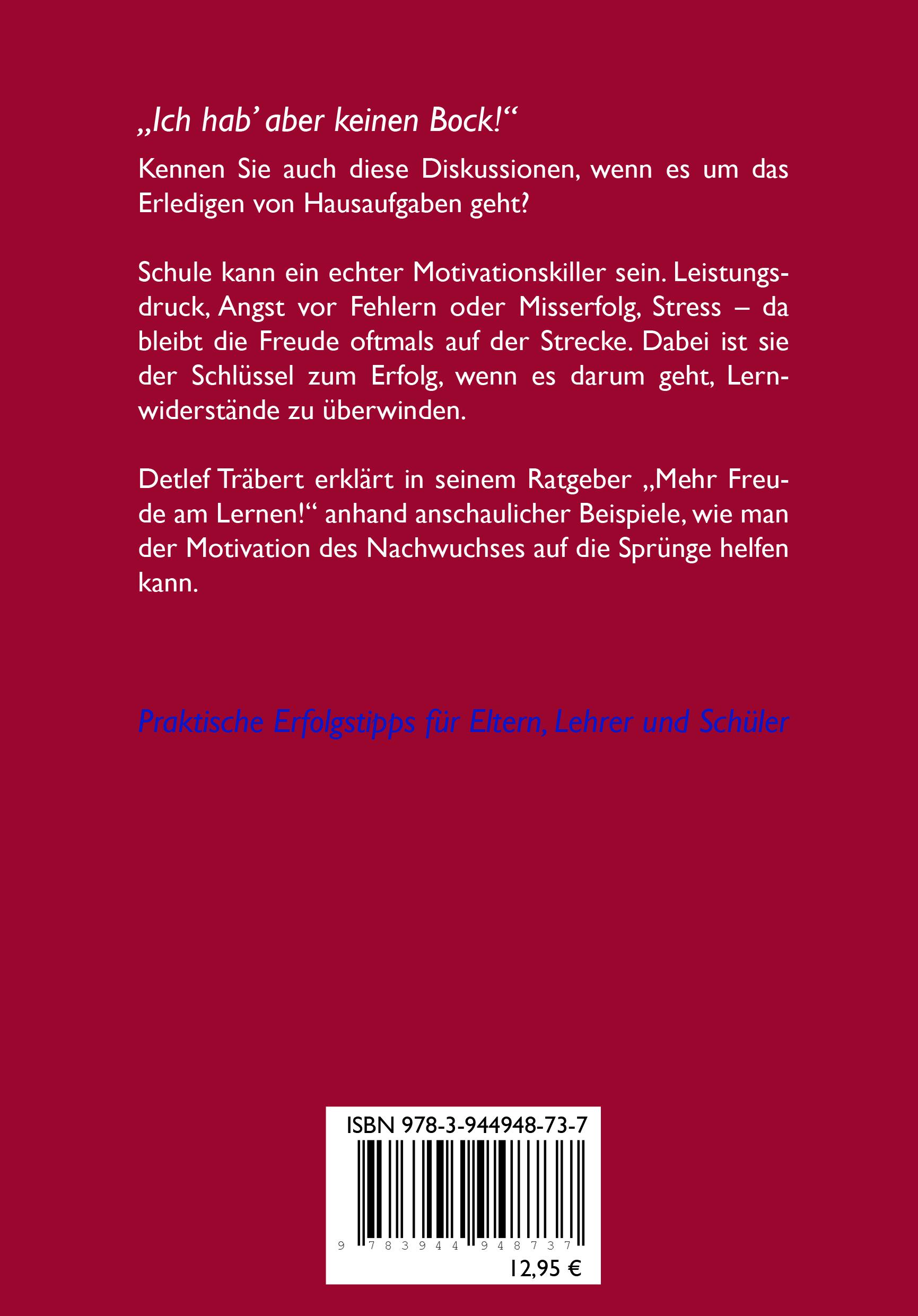 Rückseitencover Mehr Freude am Lernen!