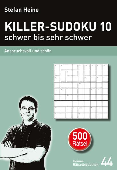 Vorderes Coverbild KILLER-SUDOKU 10 - schwer bis sehr schwer