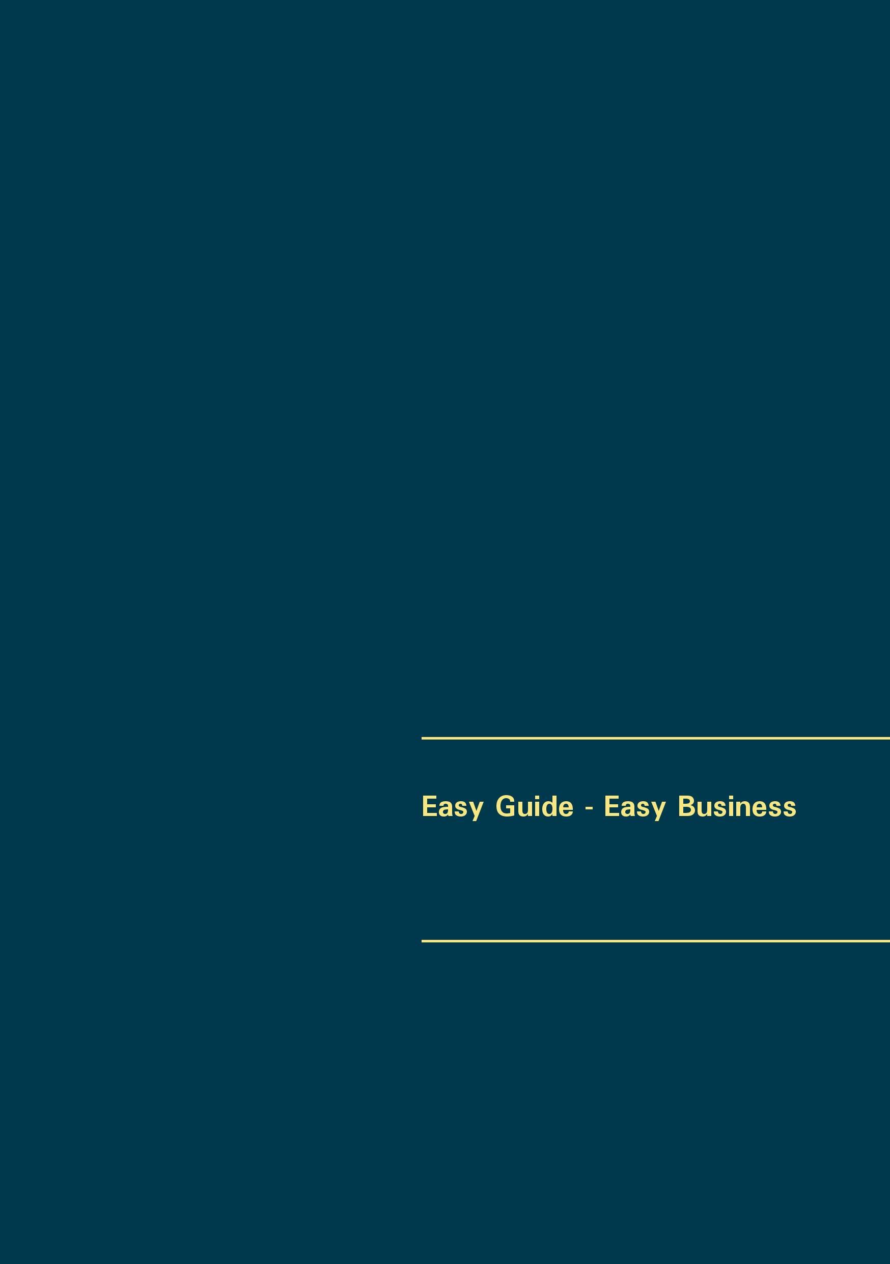Vorderes Coverbild Easy Guide - Easy Business