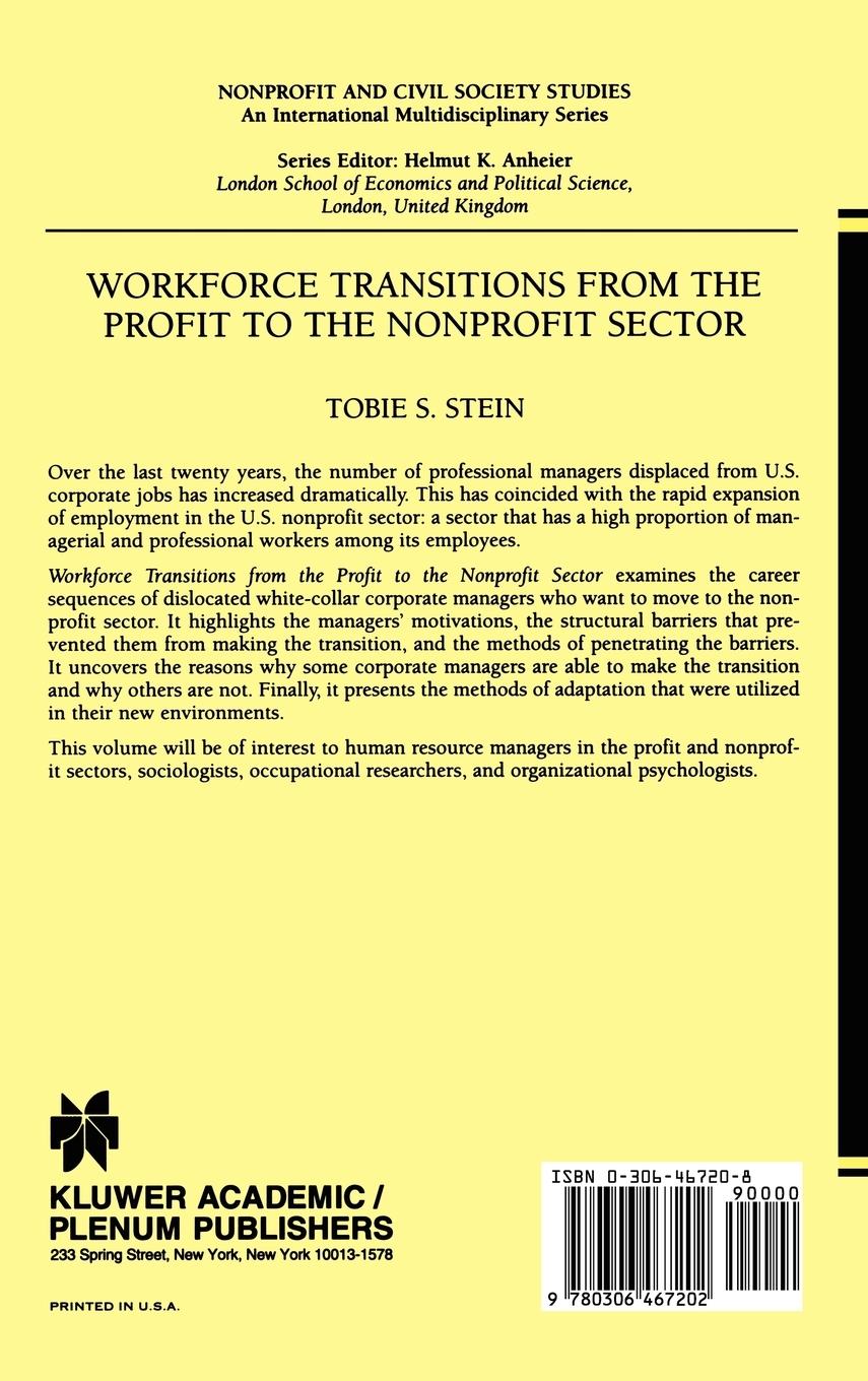 Rückseitencover Workforce Transitions from the Profit to the Nonprofit Sector