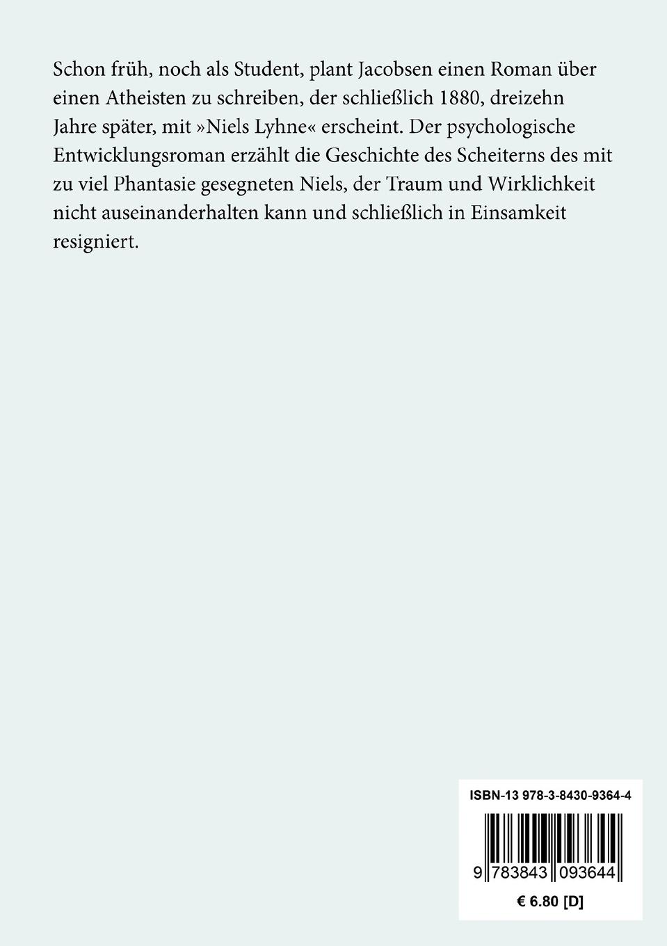 Rückseitencover Niels Lyhne