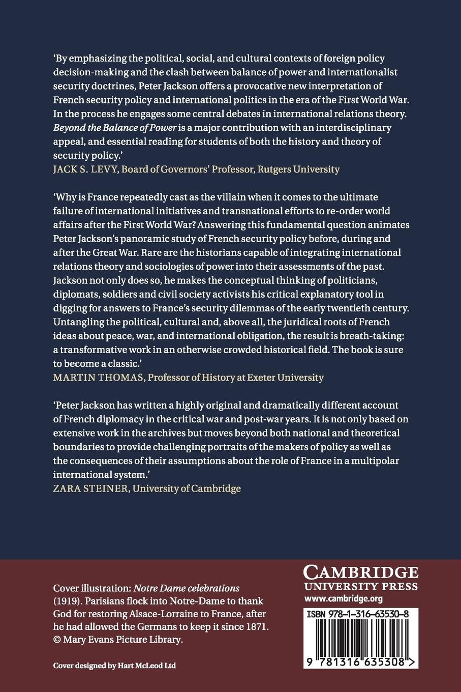 Rückseitencover Beyond the Balance of Power