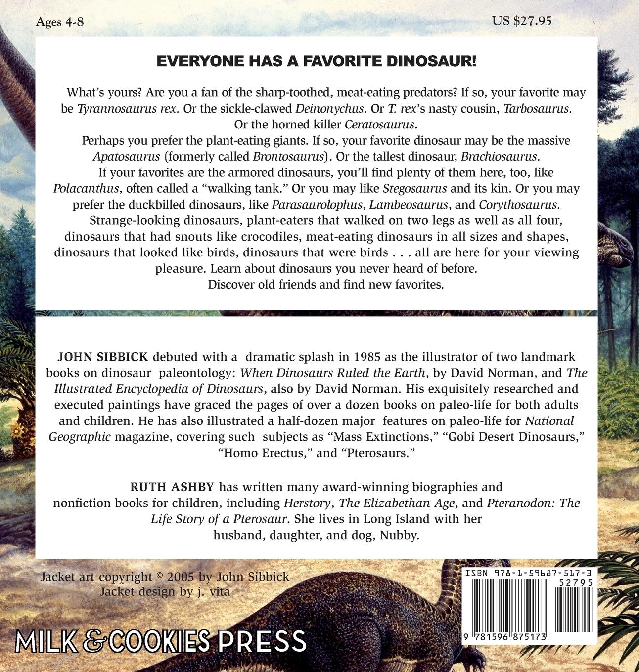 Rückseitencover My Favorite Dinosaurs