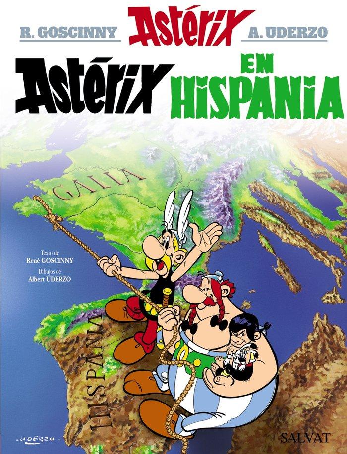Vorderes Coverbild Asterix Spanische Ausgabe 14. Astérix en Hispania