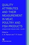 Vorderes Coverbild Quality Attributes and their Measurement in Meat, Poultry and Fish Products