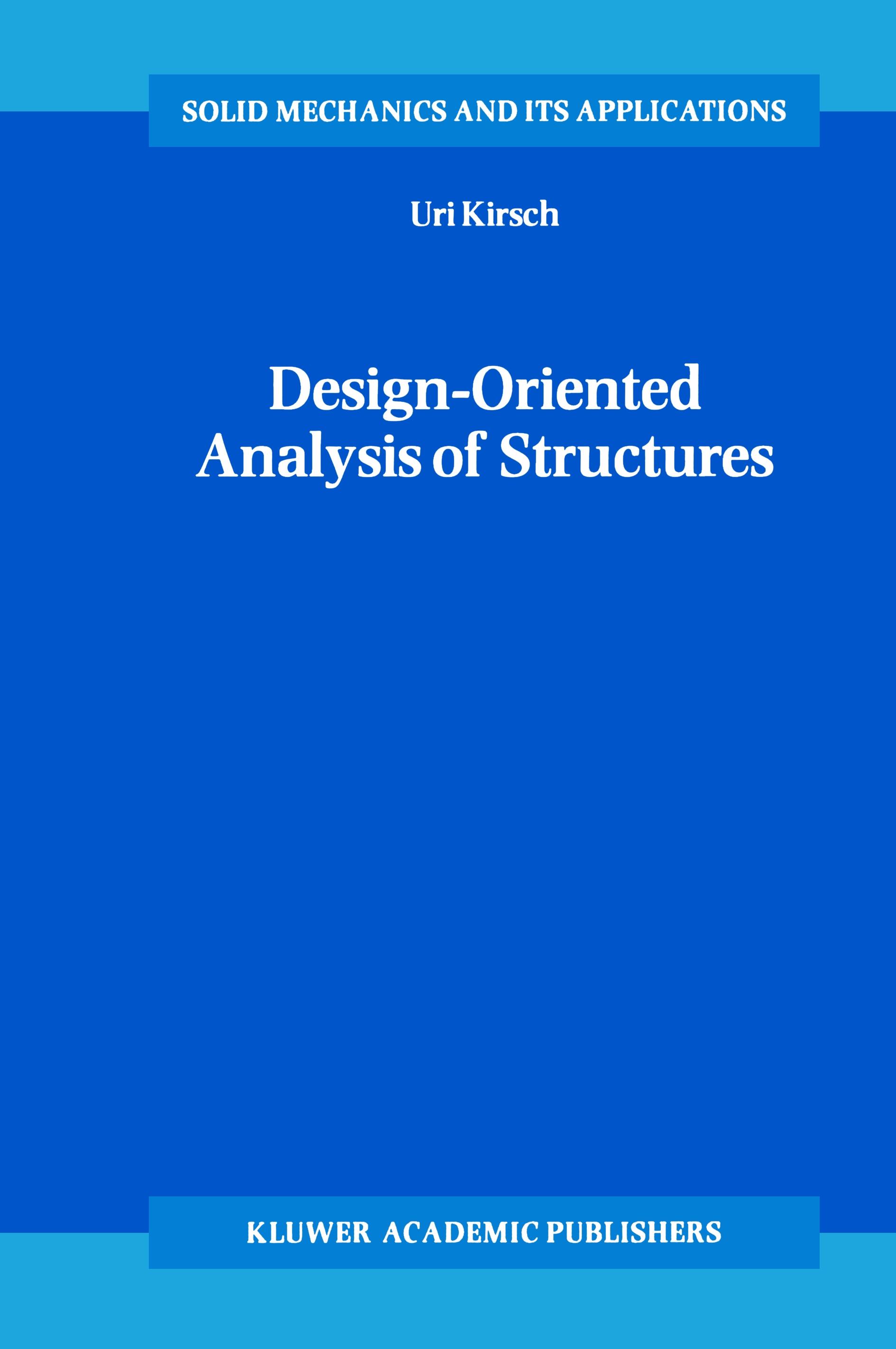 Vorderes Coverbild Design-Oriented Analysis of Structures
