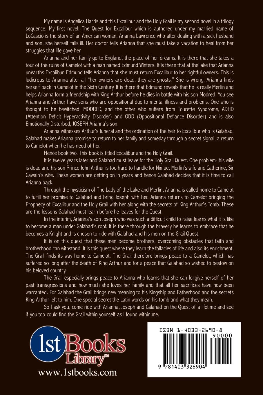 Rückseitencover Excalibur and the Holy Grail