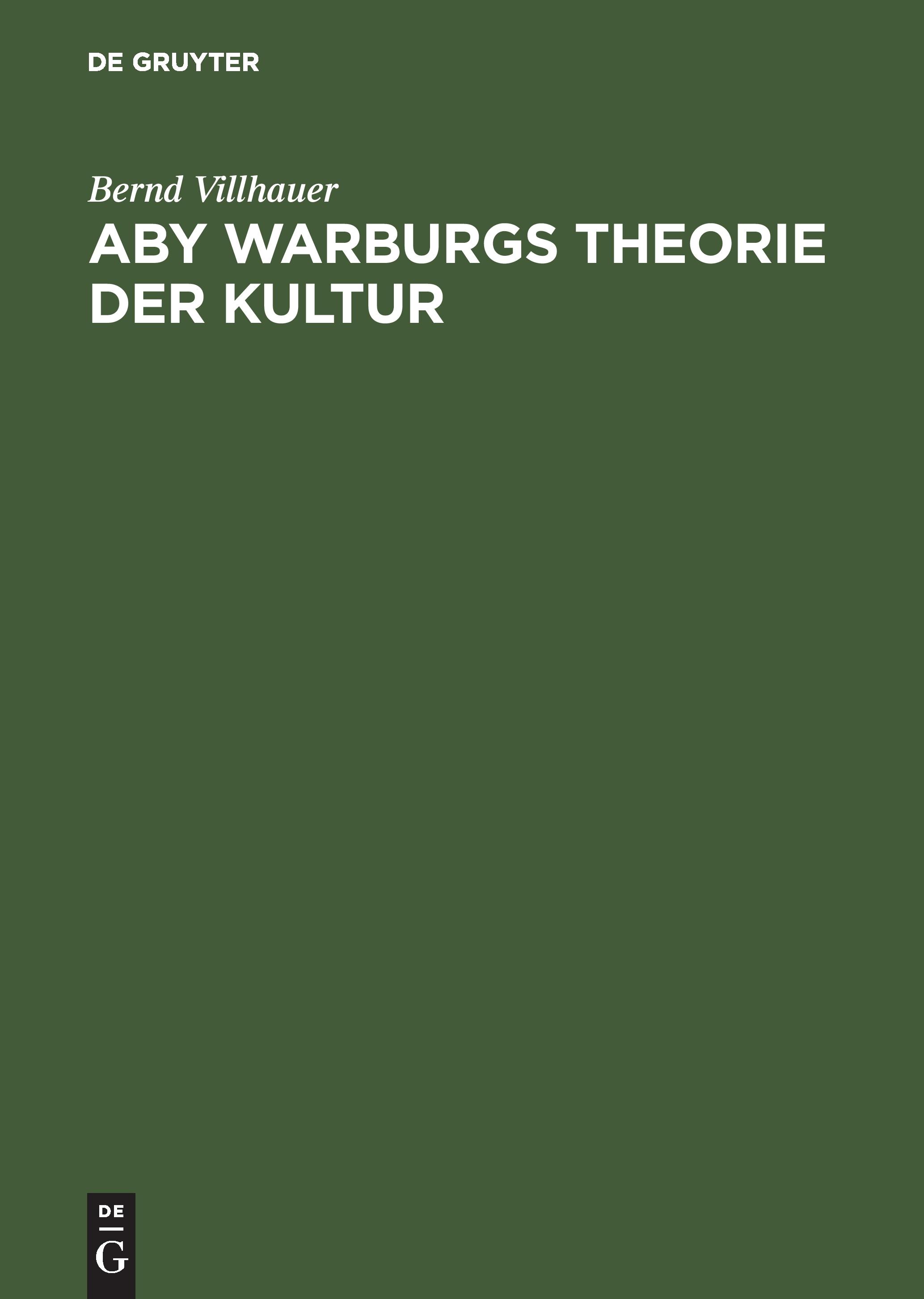 Vorderes Coverbild Aby Warburgs Theorie der Kultur