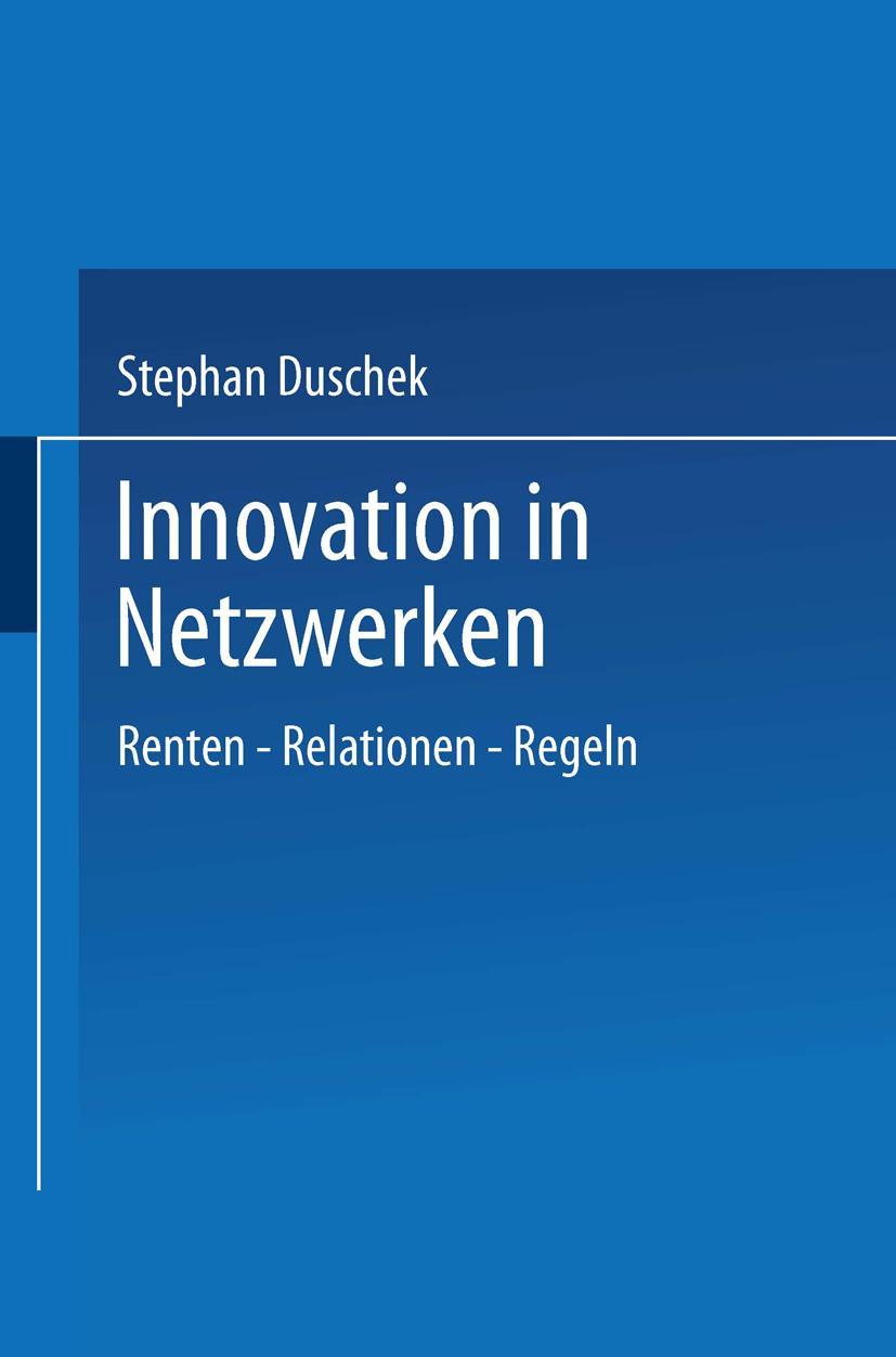 Vorderes Coverbild Innovation in Netzwerken