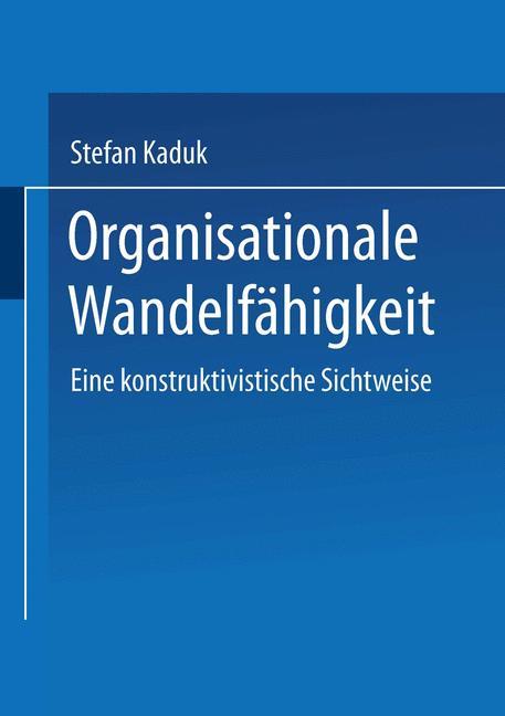 Vorderes Coverbild Organisationale Wandelfähigkeit