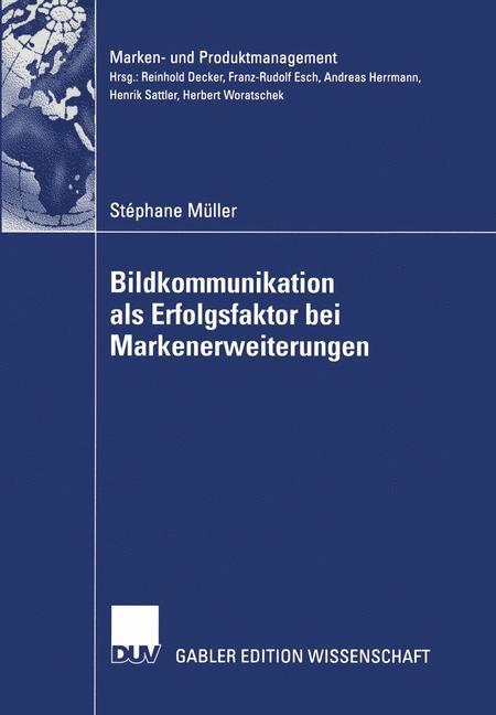 Vorderes Coverbild Bildkommunikation als Erfolgsfaktor bei Markenerweiterungen