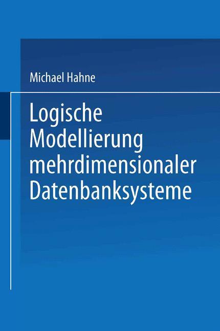 Vorderes Coverbild Logische Modellierung mehrdimensionaler Datenbanksysteme