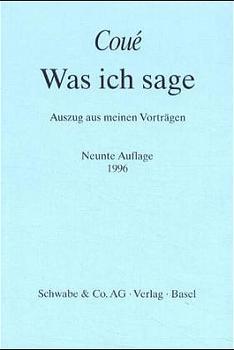 Vorderes Coverbild Was ich sage