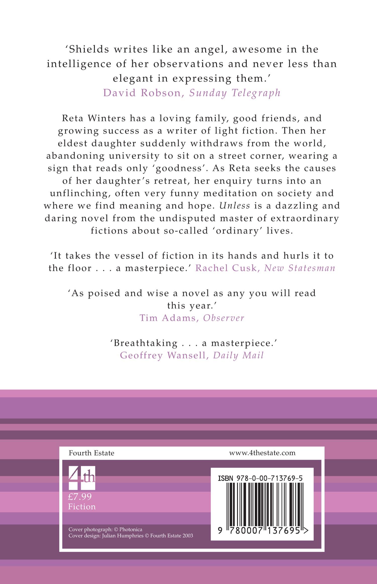 Rückseitencover Unless