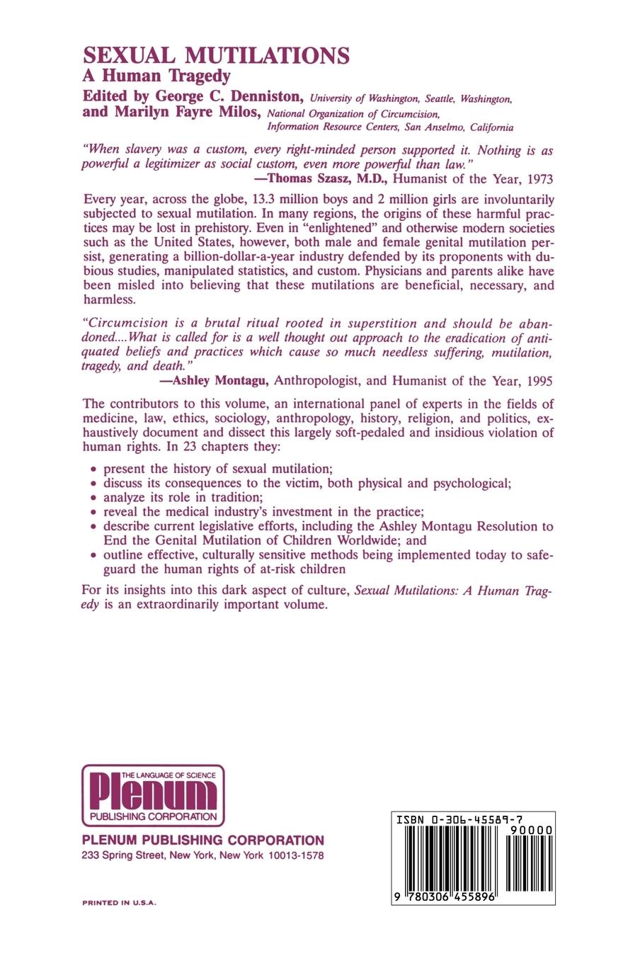 Rückseitencover Sexual Mutilations