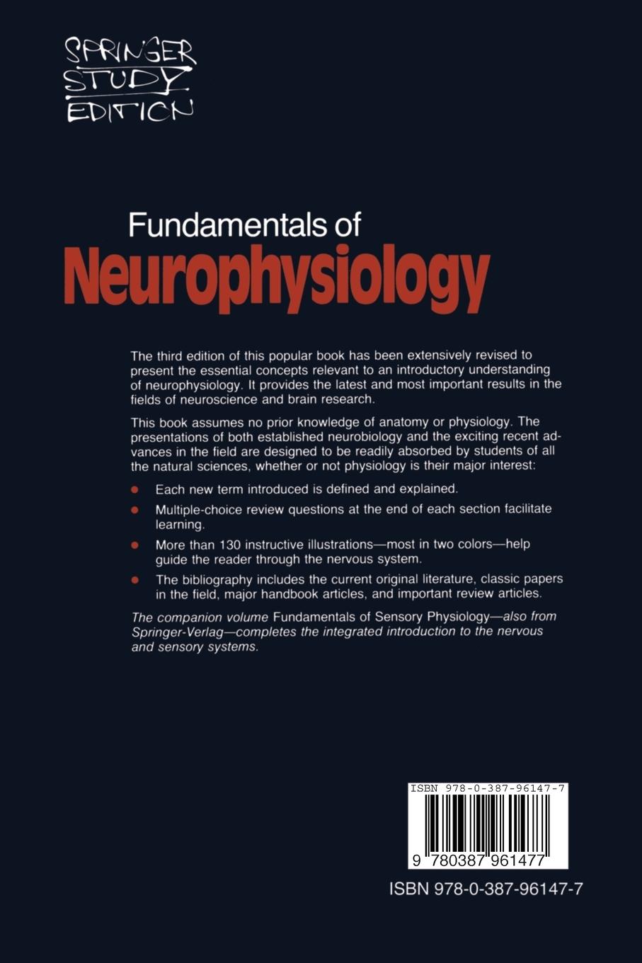Rückseitencover Fundamentals of Neurophysiology