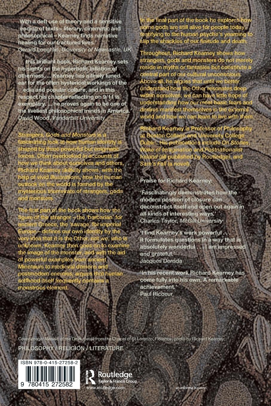 Rückseitencover Strangers, Gods and Monsters