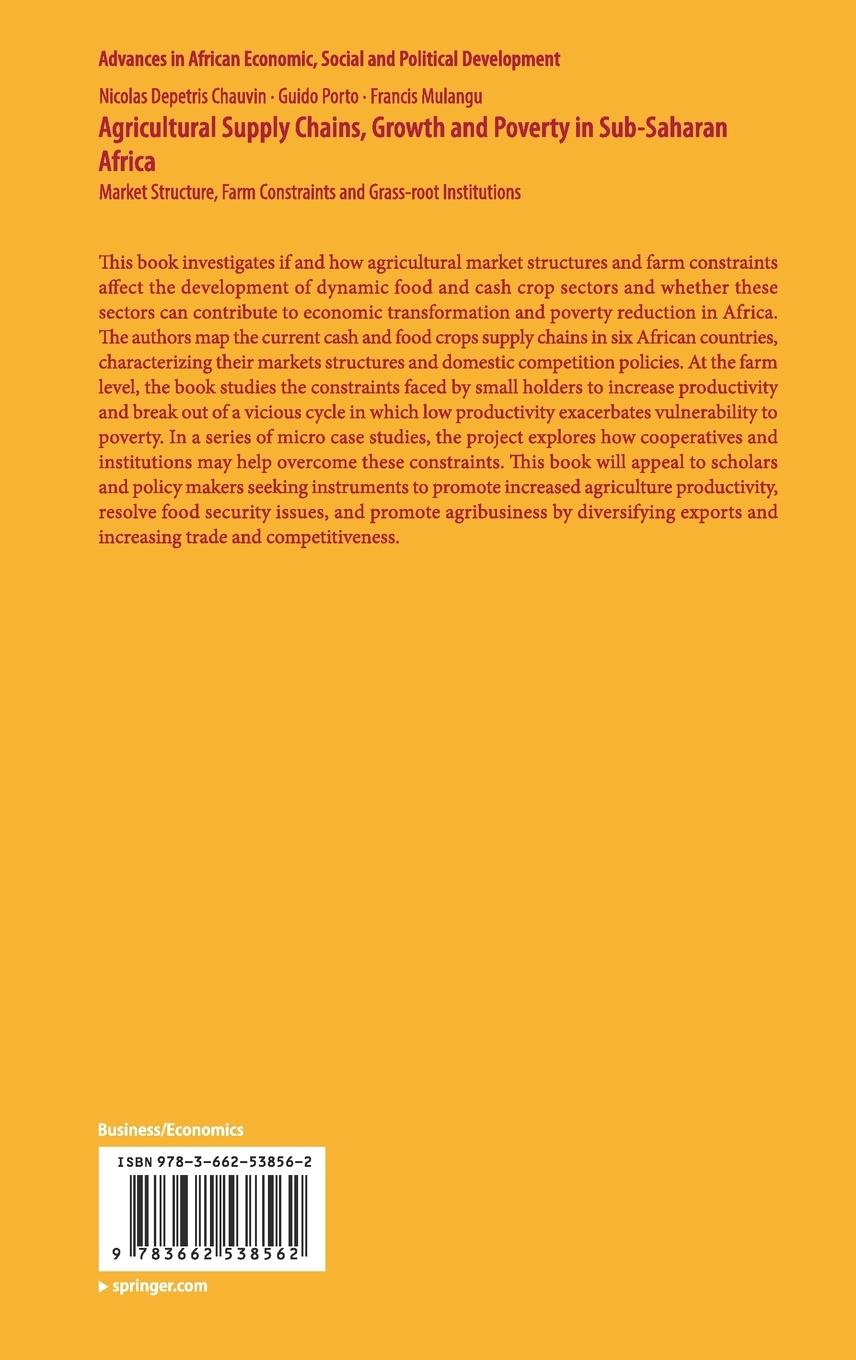 Rückseitencover Agricultural Supply Chains, Growth and Poverty in Sub-Saharan Africa
