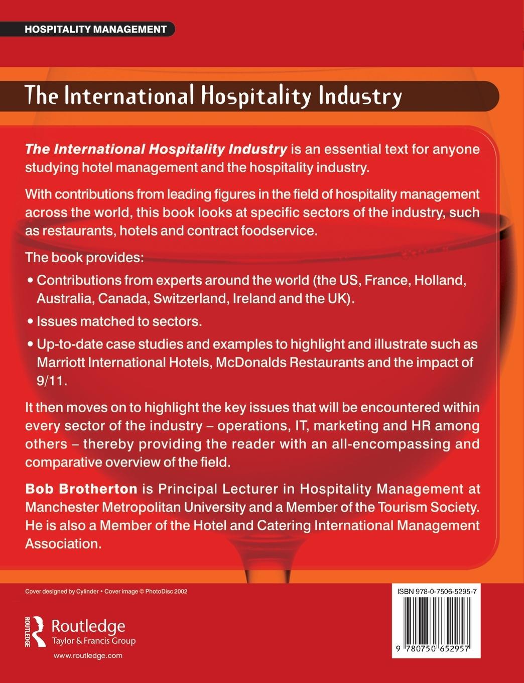 Rückseitencover International Hospitality Industry