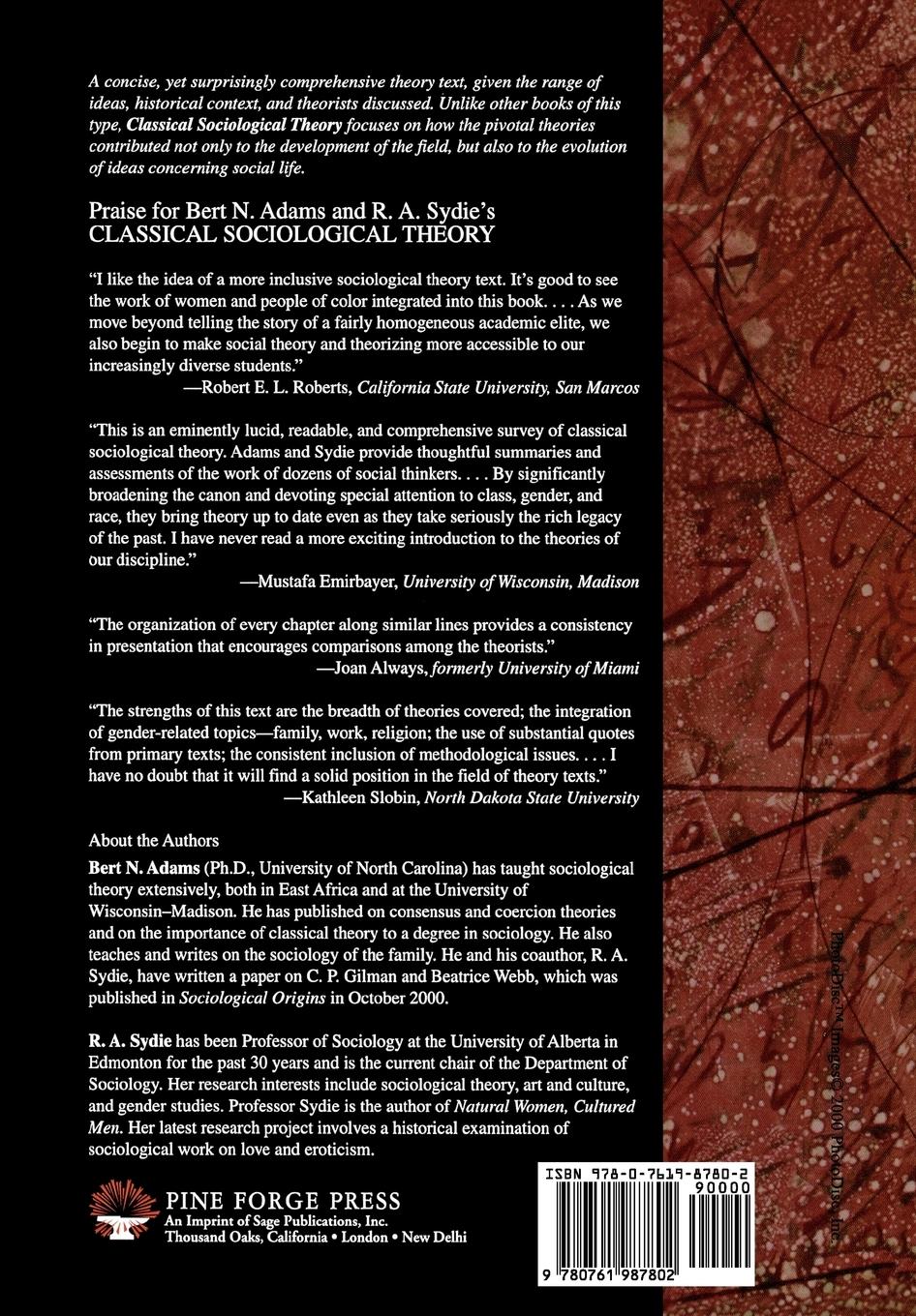 Rückseitencover Classical Sociological Theory