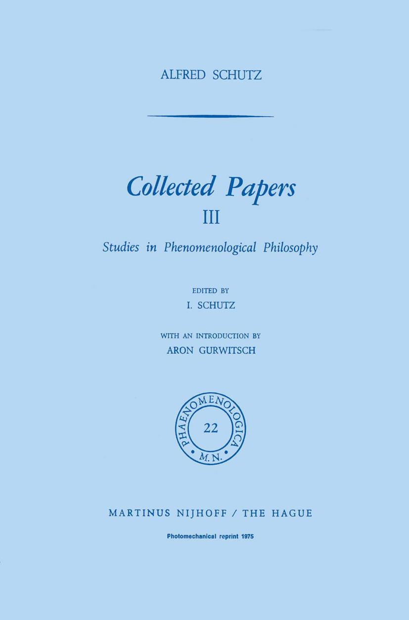 Vorderes Coverbild Collected Papers III