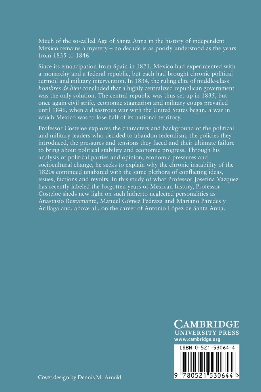 Rückseitencover The Central Republic in Mexico, 1835 1846