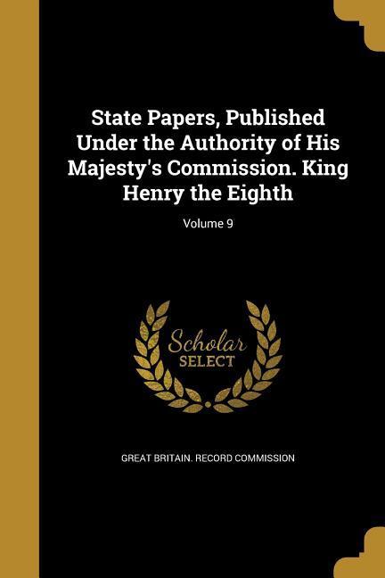 Vorderes Coverbild STATE PAPERS PUBLISHED UNDER T