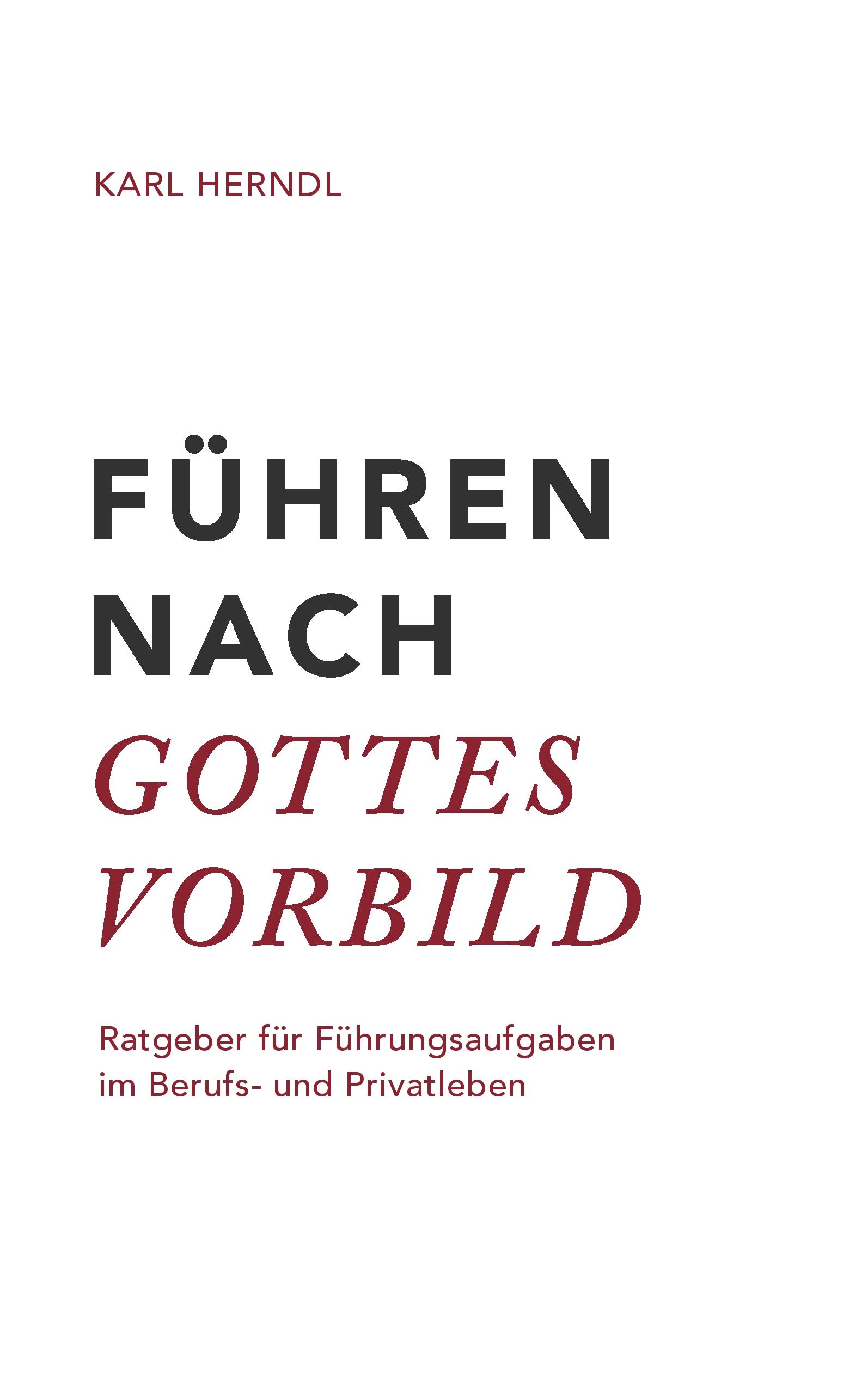 Vorderes Coverbild Führen nach Gottes Vorbild