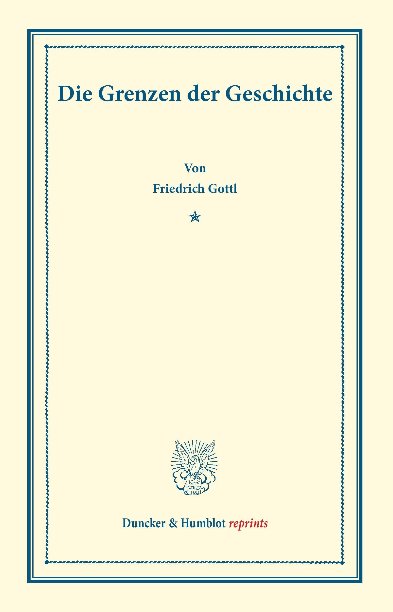 Vorderes Coverbild Die Grenzen der Geschichte.