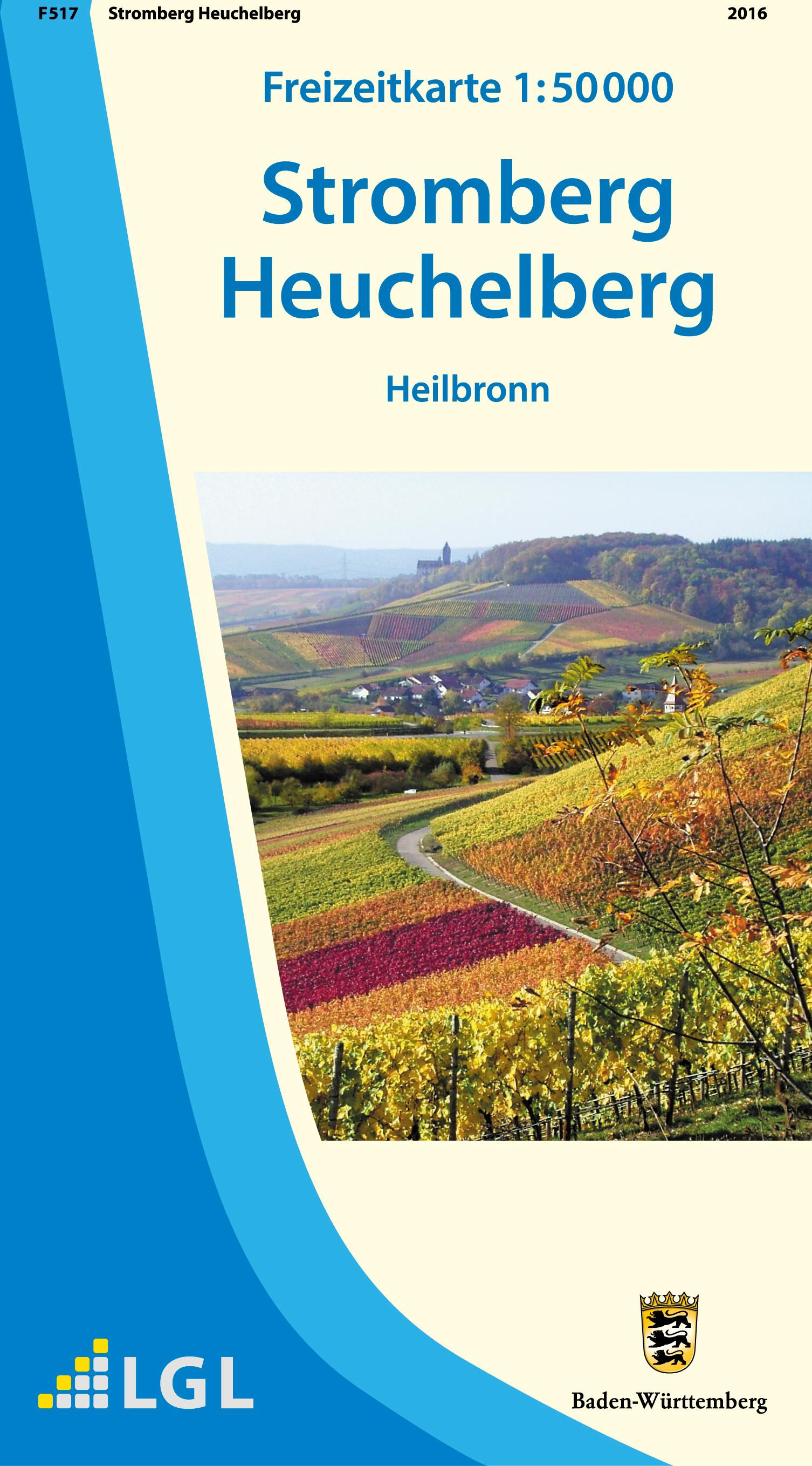 Vorderes Coverbild Freizeitkarte Stromberg Heuchelberg / Heilbronn 1 : 50 000