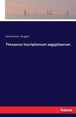 Vorderes Coverbild Thesaurus inscriptionum aegyptiaerum