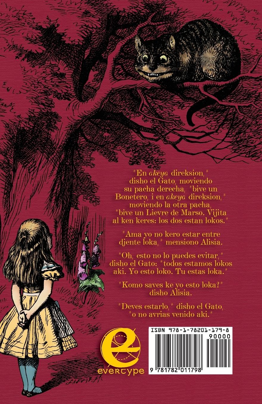 Rückseitencover Las Aventuras de Alisia en el Paiz de las Maraviyas