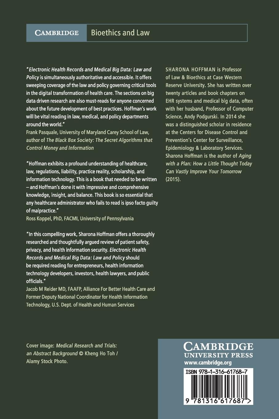 Rückseitencover Electronic Health Records and Medical Big Data