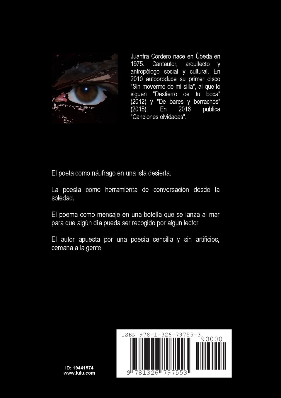 Rückseitencover El libro de poesía que escribí una noche