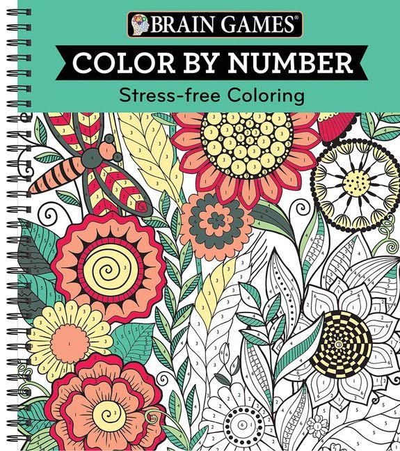Vorderes Coverbild Brain Games - Color by Number: Stress-Free Coloring (Green)