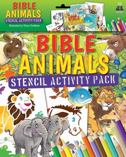 Vorderes Coverbild Bible Animals Stencil Activity Pack