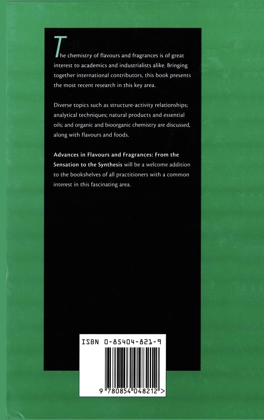 Rückseitencover Advances in Flavours and Fragrances