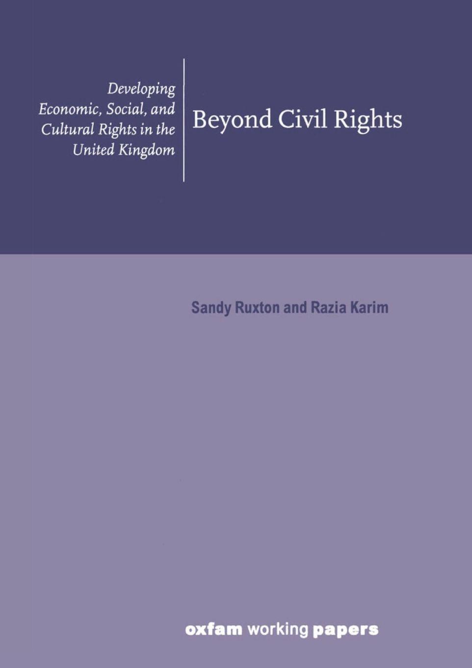 Vorderes Coverbild Beyond Civil Rights