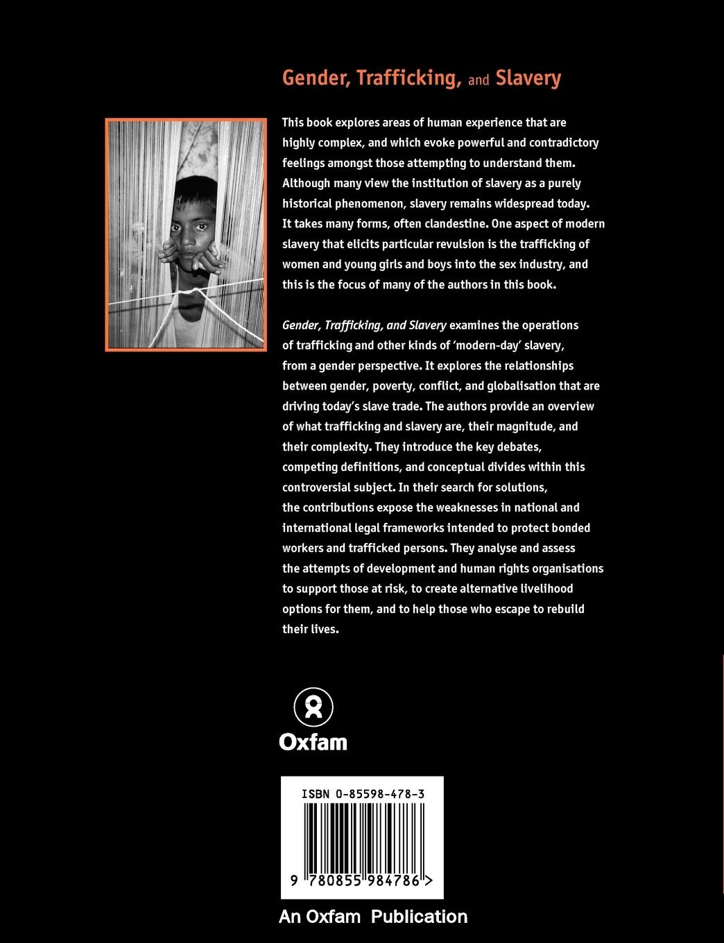 Rückseitencover Gender, Trafficking and Slavery