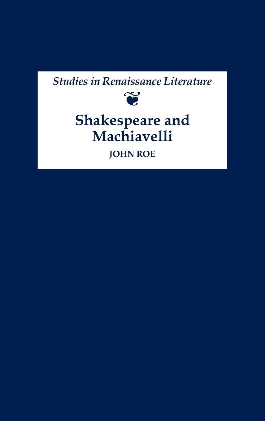 Vorderes Coverbild Shakespeare and Machiavelli