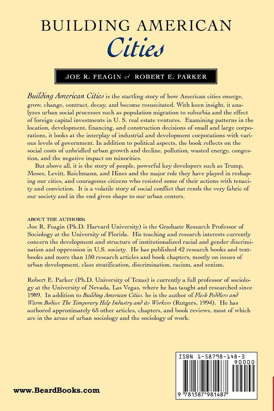 Rückseitencover Building American Cities