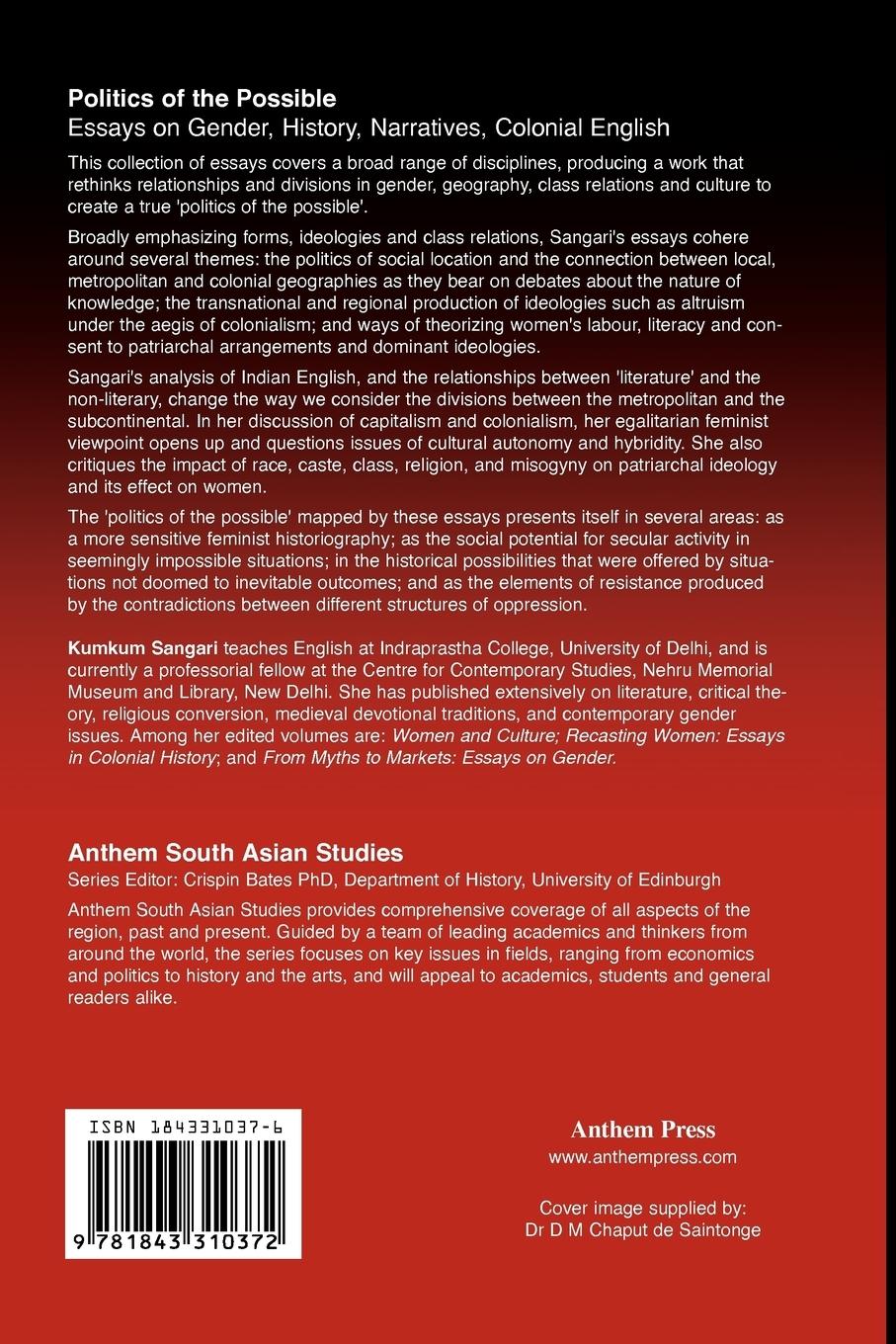 Rückseitencover Politics of the Possible