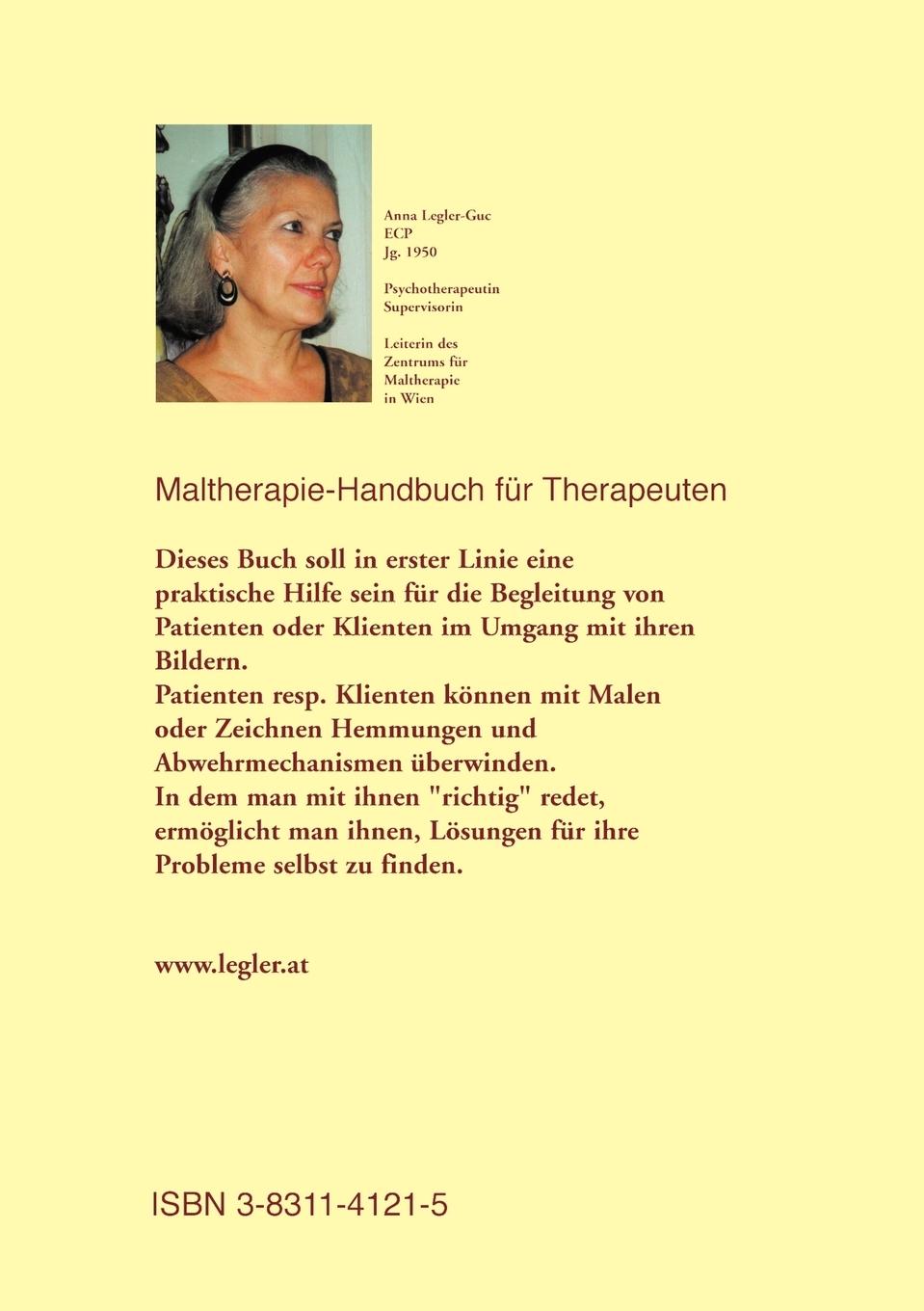 Rückseitencover Maltherapie-Handbuch für Therapeuten