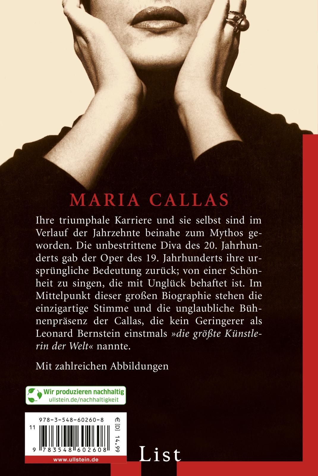 Rückseitencover Maria Callas