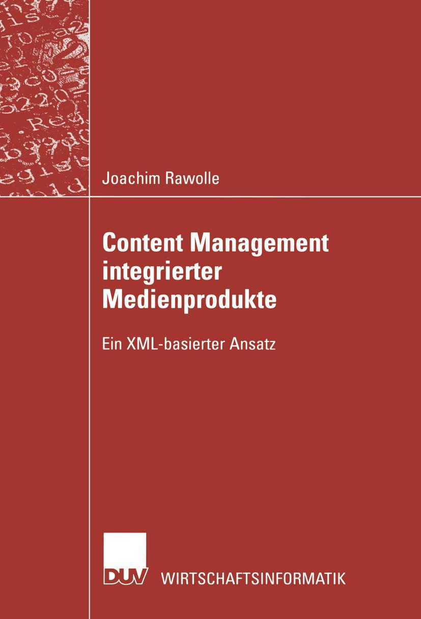 Vorderes Coverbild Content Management integrierter Medienprodukte