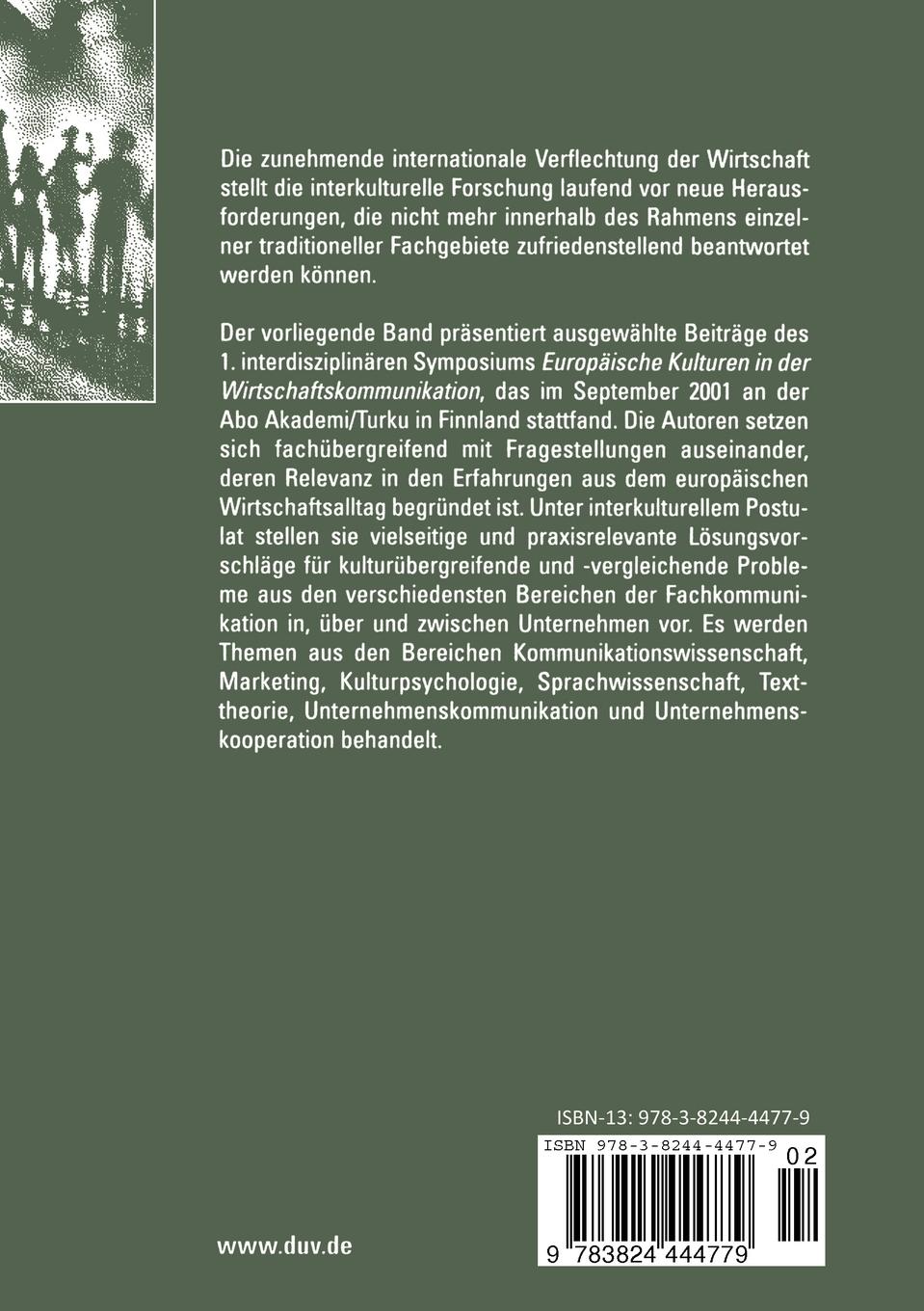 Rückseitencover Wirtschaftsalltag und Interkulturalität