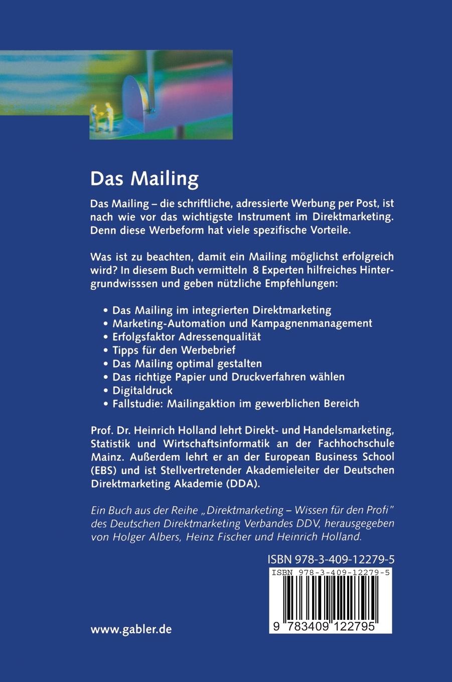 Rückseitencover Das Mailing